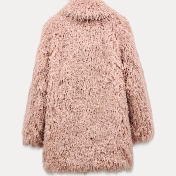 Zara Faux Fur Coat ZW Collection - Picture 12 of 16